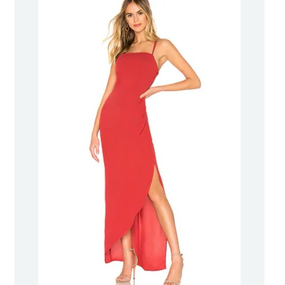 BCBGeneration Strappy Maxi Dress In Red Sz 8 Party Cocktail Dress Wedding Guest - Picture 1 of 10